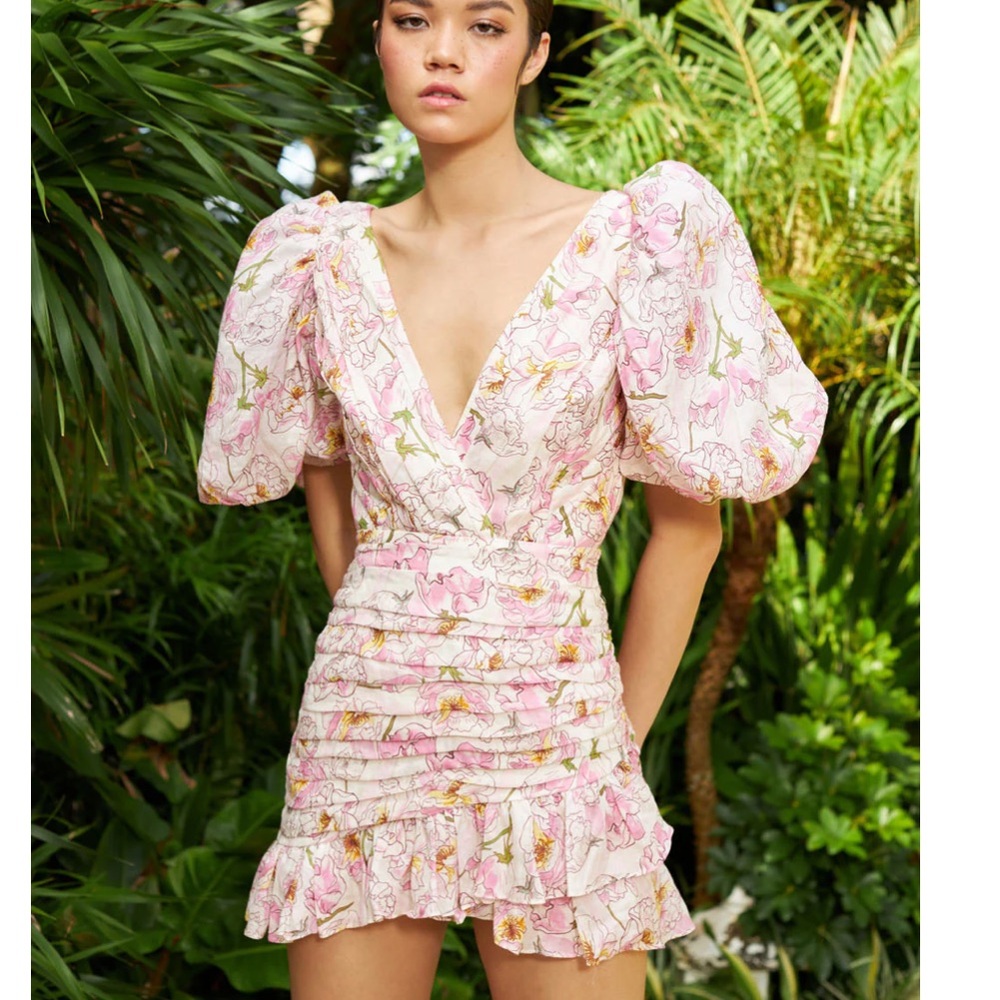 Saulee mini floral dress